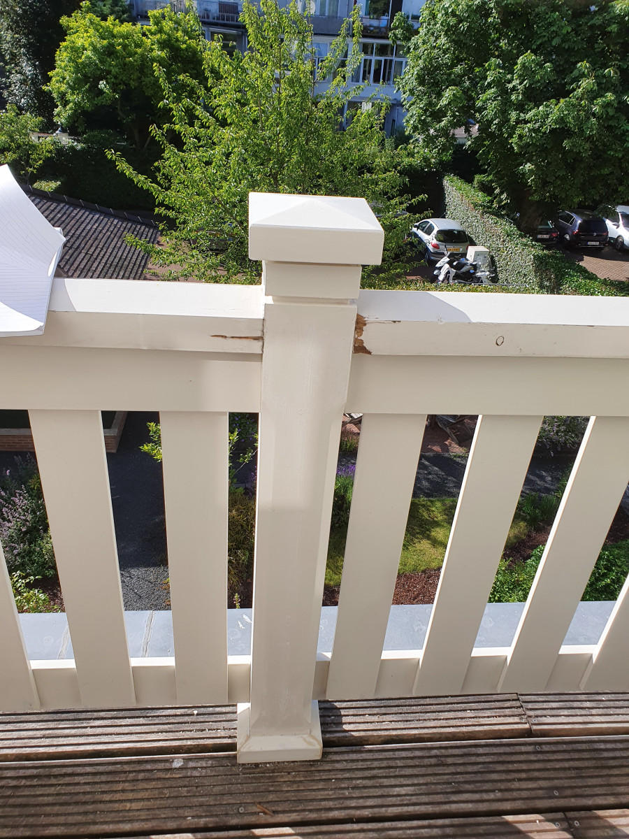 Houtrot herstel aan de Laan van Meerdervoort te Den Haag - voor renovatie foto 7 | Oude situatie