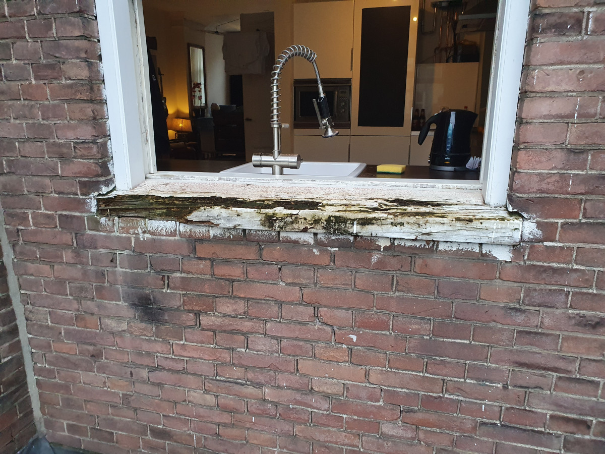 Houtrot pabstlaan te voorburg - voor renovatie foto 1 | Oude situatie