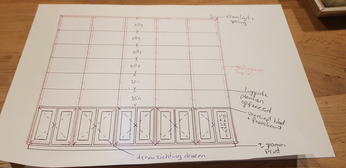 Boekenkast - voor renovatie foto 1 | Oude situatie